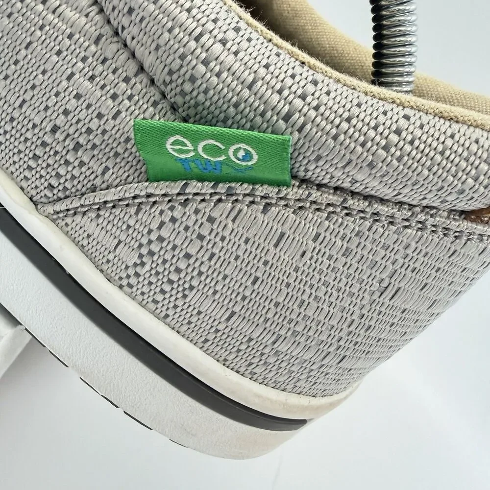 Twisted X Hooey Loper Casual Shoes Mens Gray Woven Boat Sneakers Size 10.5 M